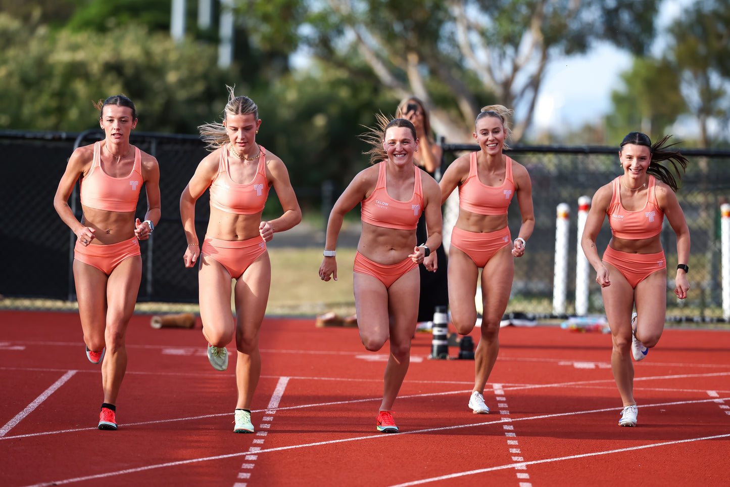 Poppy Orange RACE KIT Crop Top + Rise Up